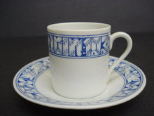 Lovely DEMITASSE CUP & SAUCER Crossed Swords Saxonia