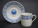 Lovely DEMITASSE CUP & SAUCER Crossed Swords Saxonia