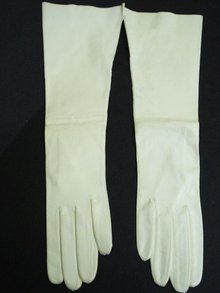 KIDSKIN LONG GLOVES by KAYSER 7 1/2