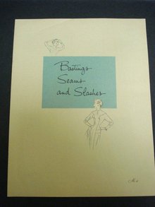 BOOK BASTINGS SEAMS and SLASHES SINGER #4