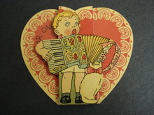 FIGURAL VALENTINE CARD ADORABLE VINTAGE VALENTINE CARD