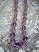 CELLULOID LAVENDER BEADS