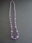 CELLULOID LAVENDER BEADS