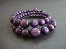 Very Pretty Plum Color Vintage Bead Bracelet