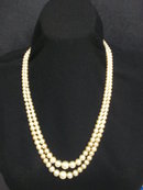 1940's PEARL NECKLACE 2 STRAND
