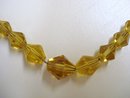 Precious Glass Necklace Amber Colour