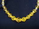 Precious Glass Necklace Amber Colour