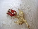 Vintage Brooch Rose Tiny