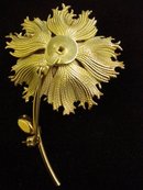 Lovely Vintage Sterling Brooch Pin by Bond Boyd Gold Filled