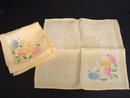 VINTAGE DAMASK NAPKINS SET OF FOUR