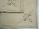 Linen Napkins Set of 4 Art Deco