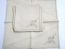 Linen Napkins Set of 4 Art Deco