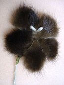 Unique Flower made from Mink Fur