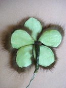 Unique Flower made from Mink Fur