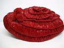 Precious Child's Straw and Velvet HAT