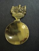 Tea Caddy Spoon Warwick Castle Handle