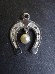 Unique Sterling Charm Horseshoe