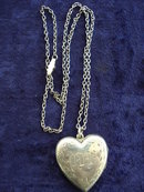 ANTIQUE STERLING LOCKET MONOGRAMS