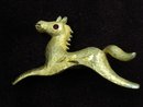 Pretty Vintage Brooch Tiny Horse