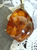 Classic Vintage Amber Pendant Genuine Amber