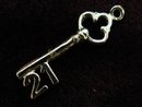 STERLING SILVER CHARM - KEY 21