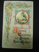 1910 Christmas Postcard Never used