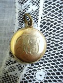 Victorian LOCKET Monogram R F