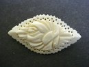 Exquisite Hand Carced Ivory BROOCH Pin