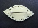 Exquisite Hand Carced Ivory BROOCH Pin