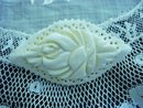 Exquisite Hand Carced Ivory BROOCH Pin