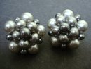 Beautiful Silvery Grey Pearl Earrings Clip Style