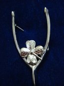 Marvelous Sterling Silver Brooch by Lang - Wishbone