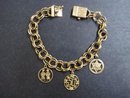 Precious 14k Gold Bracelet & Charms Antique Vintage