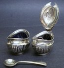 Unique Sterling Condiment Set 5 PIECE Set