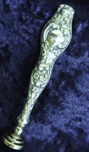 Sterling Silver Victorian Wax Seal Stamp Monograms