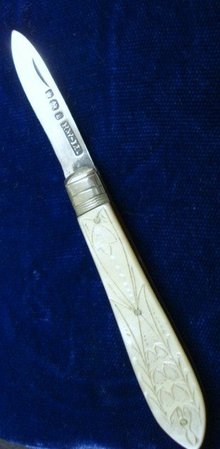 Antique Pen Knife - Sterling and Pearl