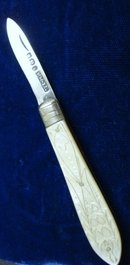 Antique Pen Knife - Sterling and Pearl