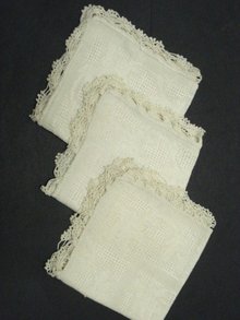 Set of 3 Vintage Napkins
