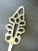 Antique Silver Tea Caddy Spoon Mono
