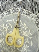 Antique Scissors French Ivory Handles