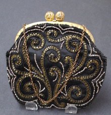 Beaded Evening Purse Made in France