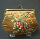 Change Purse Embroidery on Satin