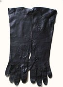 Vintage Embroidered Gloves Elegant - Long - Black
