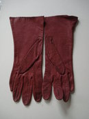 Vintage Gloves Elegant Burgundy - Brown Colour