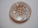 Antique Pearl Button Hand Carved
