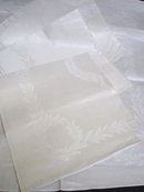 Napkins Set of Four Damask Irish Linen