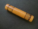 Antique Bakelite Needle Case - Coral Colour