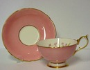 Aynsley Cup & Saucer Artist Signed