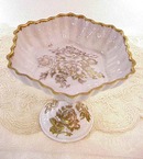 Antique French Porcelain PEDESTAL DISH