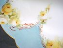 Hand Decorated Plate - Yellow Roses